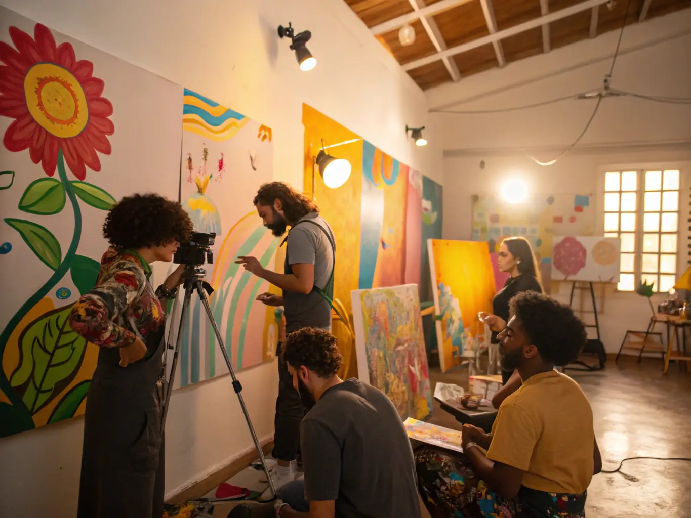 CSAGA members participating in an artistic workshop, expressing their creativity and fostering community spirit through shared artistic endeavors.